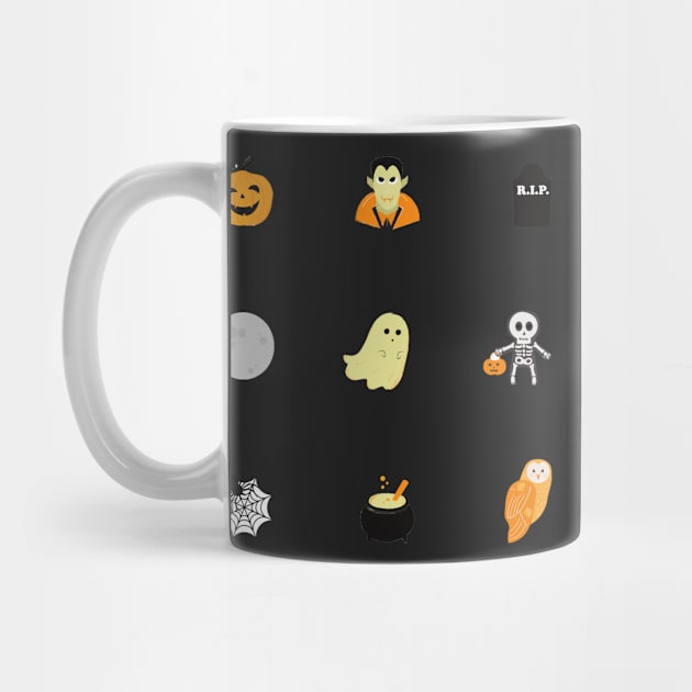 Halloween Design Sticker Pack by AishwaryaMathur